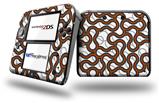 Locknodes 01 Burnt Orange - Decal Style Vinyl Skin fits Nintendo 2DS - 2DS NOT INCLUDED