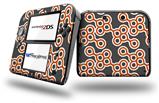 Locknodes 02 Burnt Orange - Decal Style Vinyl Skin fits Nintendo 2DS - 2DS NOT INCLUDED