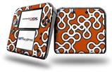 Locknodes 03 Burnt Orange - Decal Style Vinyl Skin fits Nintendo 2DS - 2DS NOT INCLUDED