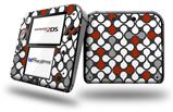 Locknodes 05 Red Dark - Decal Style Vinyl Skin fits Nintendo 2DS - 2DS NOT INCLUDED