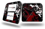 Baja 0003 Red Dark - Decal Style Vinyl Skin fits Nintendo 2DS - 2DS NOT INCLUDED