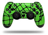 WraptorSkinz Skin compatible with Sony PS4 Dualshock Controller PlayStation 4 Original Slim and Pro Ripped Fishnets Green (CONTROLLER NOT INCLUDED)
