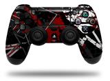 WraptorSkinz Skin compatible with Sony PS4 Dualshock Controller PlayStation 4 Original Slim and Pro Baja 0003 Red Dark (CONTROLLER NOT INCLUDED)