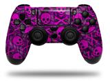 WraptorSkinz Skin compatible with Sony PS4 Dualshock Controller PlayStation 4 Original Slim and Pro Pink Skull Bones (CONTROLLER NOT INCLUDED)