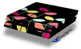 Vinyl Decal Skin Wrap compatible with Sony PlayStation 4 Original Console Plain Leaves On Black (PS4 NOT INCLUDED)