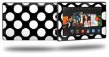 Kearas Polka Dots White On Black - Decal Style Skin fits 2013 Amazon Kindle Fire HD 7 inch