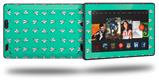 Paper Planes Turquoise - Decal Style Skin fits 2013 Amazon Kindle Fire HD 7 inch