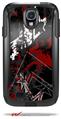 Baja 0003 Red Dark - Decal Style Vinyl Skin fits Otterbox Commuter Case for Samsung Galaxy S4 (CASE SOLD SEPARATELY)