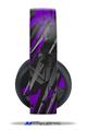 Vinyl Decal Skin Wrap compatible with Original Sony PlayStation 4 Gold Wireless Headphones Baja 0014 Purple (PS4 HEADPHONES  NOT INCLUDED)