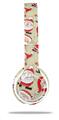 Skin Decal Wrap compatible with Beats Solo 2 WIRED Headphones Lots of Santas (HEADPHONES NOT INCLUDED)
