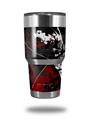 WraptorSkinz Skin Wrap compatible with RTIC 30oz ORIGINAL 2017 AND OLDER Tumblers Baja 0003 Red Dark (TUMBLER NOT INCLUDED)