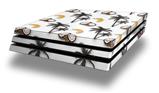 Vinyl Decal Skin Wrap compatible with Sony PlayStation 4 Pro Console Coconuts Palm Trees and Bananas White (PS4 NOT INCLUDED)