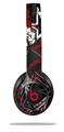 WraptorSkinz Skin Decal Wrap compatible with Beats Solo 2 and Solo 3 Wireless Headphones Baja 0003 Red Dark (HEADPHONES NOT INCLUDED)