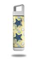 Skin Decal Wrap for Clean Bottle Square Titan Plastic 25oz Starfish and Sea Shells Yellow Sunshine (BOTTLE NOT INCLUDED)