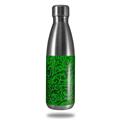 Skin Decal Wrap for RTIC Water Bottle 17oz Folder Doodles Green (BOTTLE NOT INCLUDED)