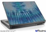 Laptop Skin (Large) - Tie Dye All Blue Stripes