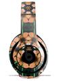 WraptorSkinz Skin Decal Wrap compatible with Beats Studio 2 and 3 Wired and Wireless Headphones Floral Pattern Orange Skin Only (HEADPHONES NOT INCLUDED)