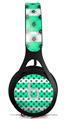 WraptorSkinz Skin Decal Wrap compatible with Beats EP Headphones Kearas Daisies Stripe SeaFoam Skin Only HEADPHONES NOT INCLUDED