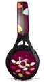 WraptorSkinz Skin Decal Wrap compatible with Beats EP Headphones Plain Leaves On Burgundy Skin Only HEADPHONES NOT INCLUDED