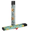 Skin Decal Wrap 2 Pack for Juul Vapes Poppy Orange Light Blue JUUL NOT INCLUDED