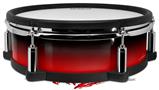 Skin Wrap works with Roland vDrum Shell PD-128 Drum Smooth Fades Red Black (DRUM NOT INCLUDED)