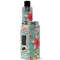 Skin Decal Wrap for Smok AL85 Alien Baby Beach Flowers Seafoam Green VAPE NOT INCLUDED