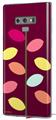 Decal style Skin Wrap compatible with Samsung Galaxy Note 9 Plain Leaves On Burgundy