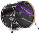 Vinyl Decal Skin Wrap for 22" Bass Kick Drum Head Baja 0014 Purple - DRUM HEAD NOT INCLUDED