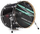 Vinyl Decal Skin Wrap for 22" Bass Kick Drum Head Baja 0014 Seafoam Green - DRUM HEAD NOT INCLUDED