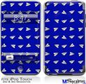 iPod Touch 2G & 3G Skin - Paper Planes Royal Blue