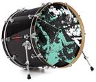 Decal Skin works with most 24" Bass Kick Drum Heads Baja 0003 Seafoam Green - DRUM HEAD NOT INCLUDED