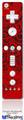Wii Remote Controller Face ONLY Skin - Folder Doodles Red