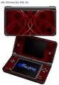 Abstract 01 Red - Decal Style Skin fits Nintendo DSi XL (DSi SOLD SEPARATELY)