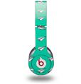 WraptorSkinz Skin Decal Wrap compatible with Beats Solo HD (Original) Paper Planes Turquoise (HEADPHONES NOT INCLUDED)