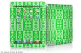 iPad Skin - Skull And Crossbones Pattern Green (fits iPad2 and iPad3)