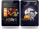 Halloween Jack O Lantern Pumpkin Bats and Zombie Mummy Decal Style Skin fits Amazon Kindle Fire HD 8.9 inch
