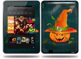 Halloween Mean Jack O Lantern Pumpkin Decal Style Skin fits Amazon Kindle Fire HD 8.9 inch
