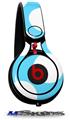 WraptorSkinz Skin Decal Wrap compatible with Beats Mixr Headphones Kearas Polka Dots White And Blue Skin Only (HEADPHONES NOT INCLUDED)