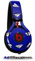 WraptorSkinz Skin Decal Wrap compatible with Beats Mixr Headphones Paper Planes Royal Blue Skin Only (HEADPHONES NOT INCLUDED)