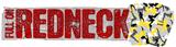 Full On Redneck Sexy Girl Silhouette Camo Yellow Duct Tape Bumper Sticker 03